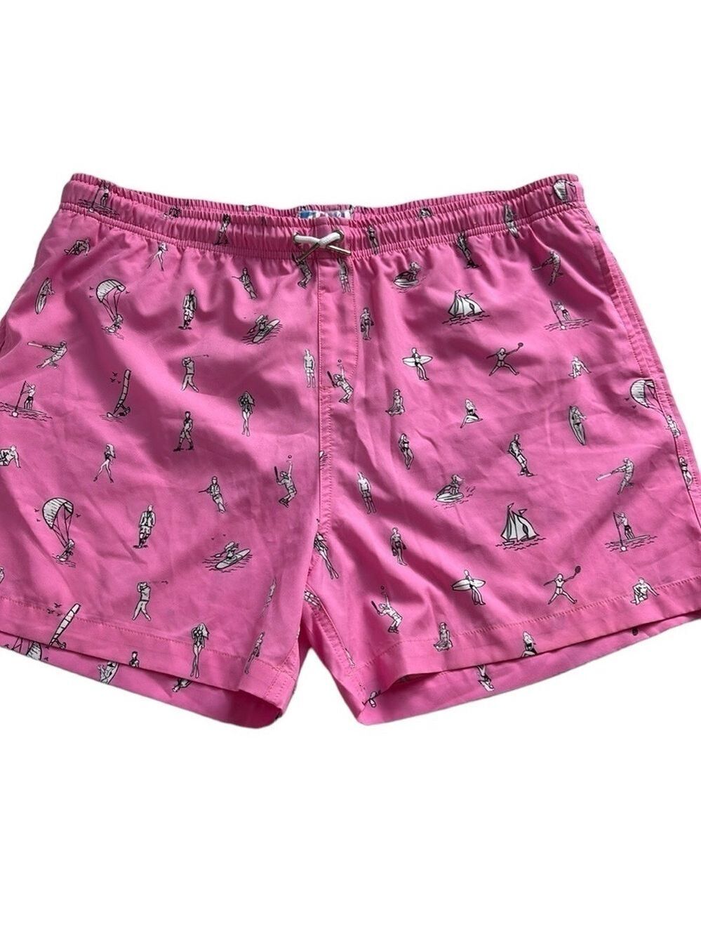 Bermies Pink Beach Swim Shorts Swimwear Size XL